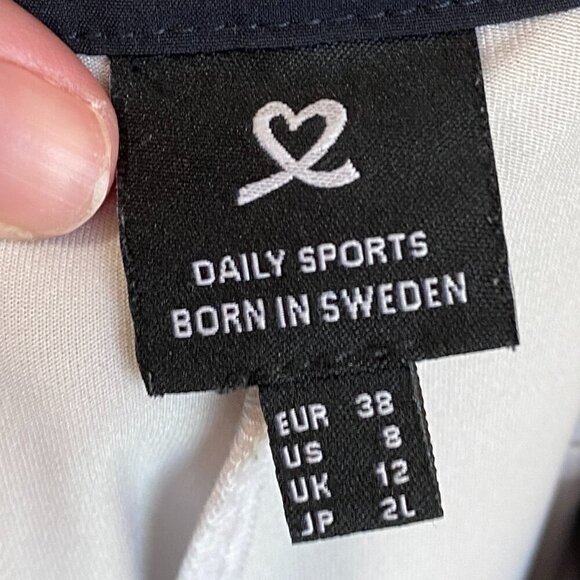 Daily Sports Zip Front Pleated Activewear Golf Skort US 8 - Picture 6 of 6